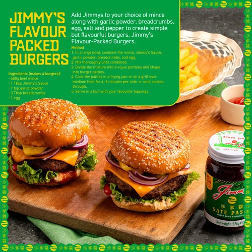 Jimmy's Satay Sate Peanut Paste and Marinade 226g