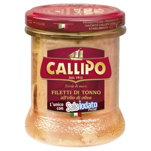 Callipo Hand Packed Yellowfin Tuna Fillets in Olive Oil Jar
