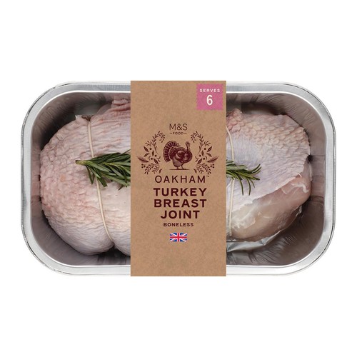 M&S British Oakham Turkey Breast Joint Boneless