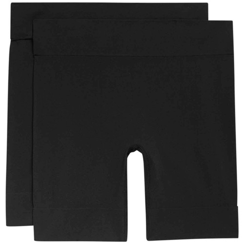 M&S Womens Anti-Chafe Shorts, 8-10, 2 Pack, Black