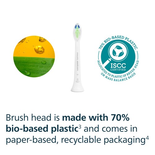 Philips Sonicare W2 Optimal White Brush Head, White, 2+1 Pack