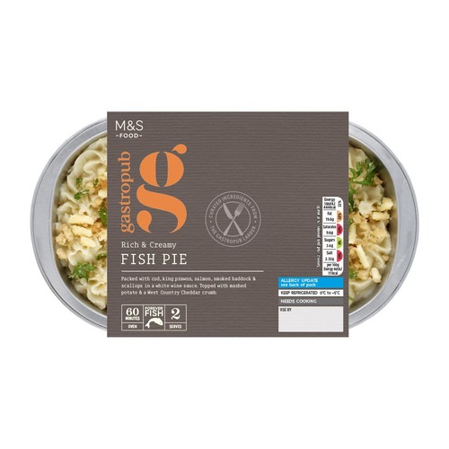 M&S Gastropub Fish Pie Main for Two