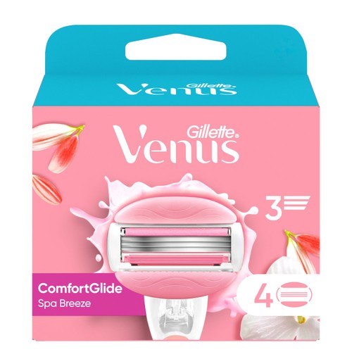 Gillette Venus Comfortglide Razor Blades Spa Breeze 4