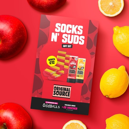 Original Source Sole Mates Shower Gel Duo & Socks Gift