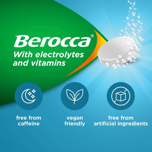 Berocca Hydrate Grapefruit Effervescent Tablets