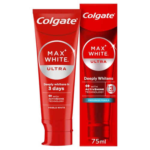 Colgate Max White Ultra Fresh Pearls At Home Teeth Whitening Toothpaste