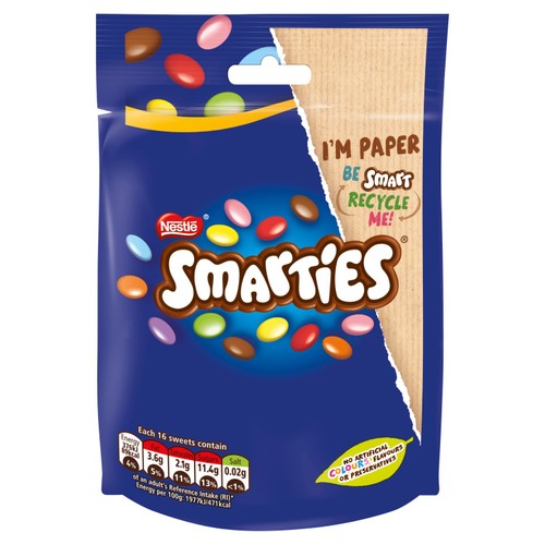 Smarties Milk Chocolate Sweets Sharing Bag