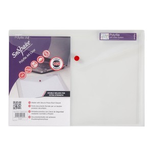Snopake A4 Polyfile Folder, 1 Pack, Landscape, Clear