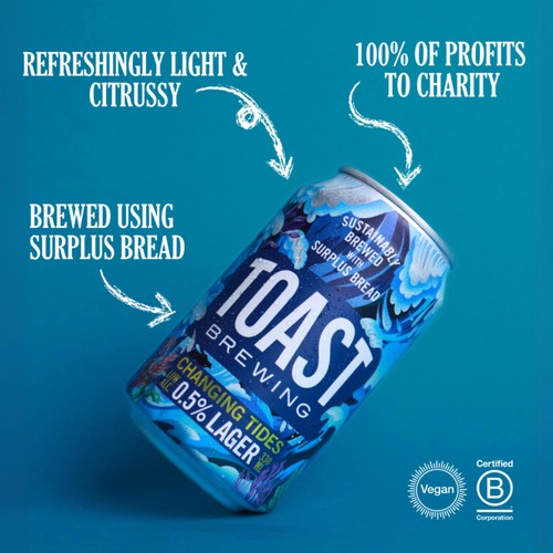 Toast Brewing Changing Tides 0.5% Lager