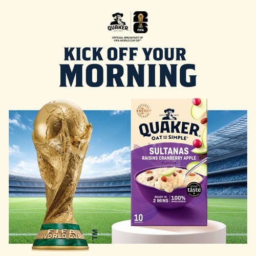 Quaker Oat So Simple Sultanas & Raisins Fruit Porridge Sachets Cereal