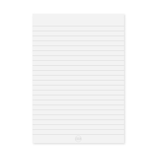 Nu Kraft A5 Black Stitched Notebook - 80 pgs