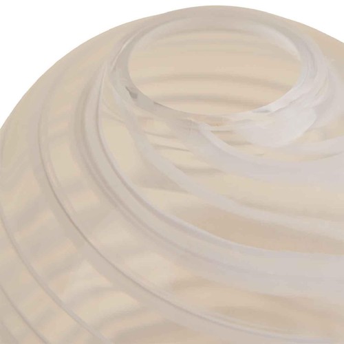 M&S Medium Swirl Glass Vase, Beige