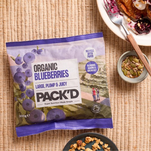 PACK'D Organic & Large Sun-Ripened Blueberries