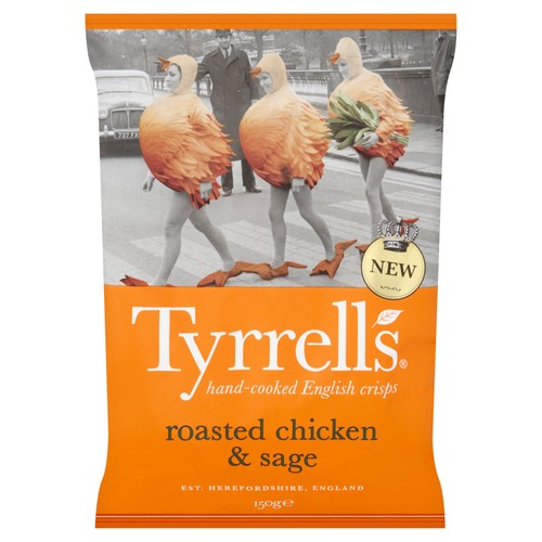 Tyrrells Roasted Chicken & Sage Sharing Crisps