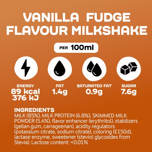 Arla Protein Milkshake Vanilla Fudge