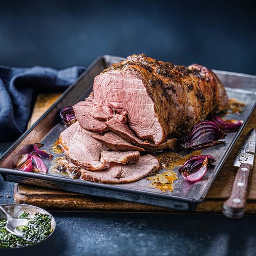  M&S Hampshire Down Boneless Lamb Leg with Mint Butter