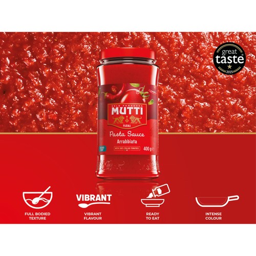 Mutti Tomato & Chilli Arrabbiata Pasta Sauce No Added Sugar