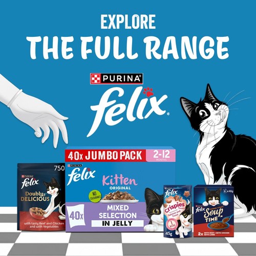 Felix Original Kitten Mixed Selection in Jelly Wet Cat Food