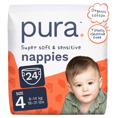 Pura Nappies Size 4 
