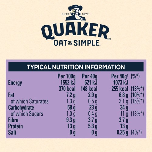 Quaker Oat Gluten Free Original Porridge Cereal
