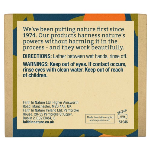 Faith in Nature Orange Pure Hand Made Soap Bar