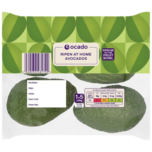 Ocado Baby Ripen at Home Hass Avocados