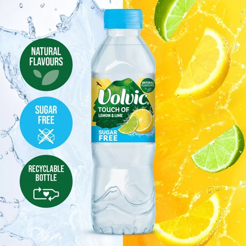 Volvic Touch of Fruit Lemon & Lime Still Flavoured Water Multipack