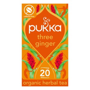 Pukka Organic Three Ginger Tea Home Compostable Herbal Tea Bags x20