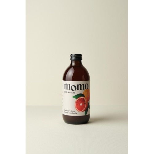 MOMO Kombucha Carmelo's Blood Orange Kombucha