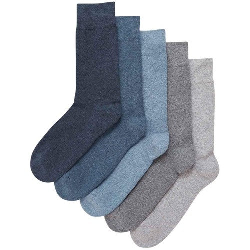 M&S Mens, Cool & Fresh Cushioned Socks, 9-12, Blue, 5pk 