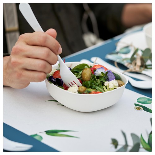 White Bagasse 14cm Party Bowls