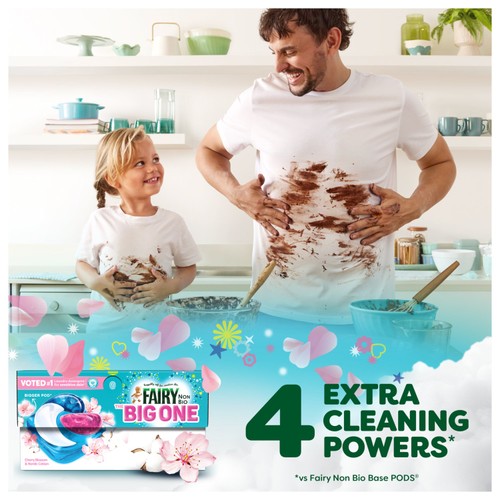 Fairy Non Bio The Big One Cherry Blossom & Nordic Cotton Washing Pods