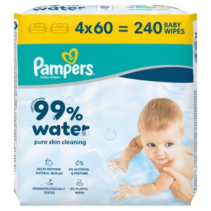 Pampers 99% Water Wipes