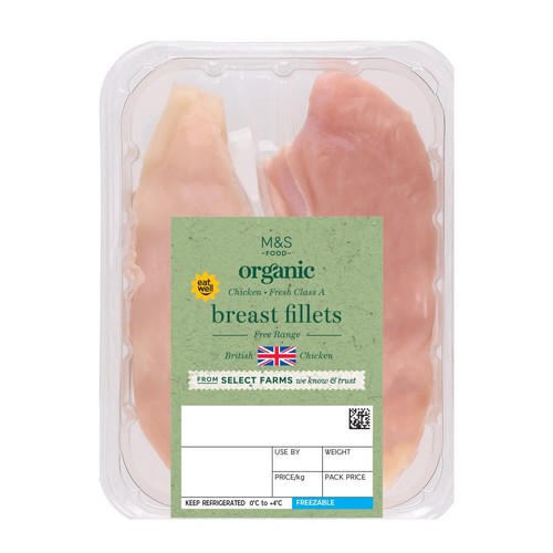 M&S Organic Free Range Chicken Breast Fillets