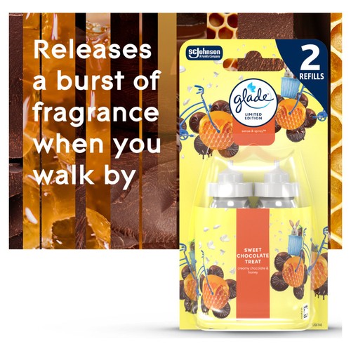 Glade Sense & Spray, Twin Refill, Sweet Chocolate Treat