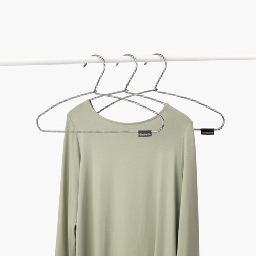 Brabantia Soft Touch Clothes Hangers Set of 3 black/white