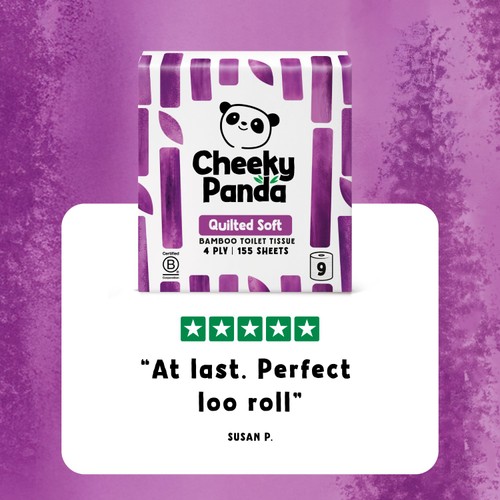 Cheeky Panda Quilted Soft Bamboo Toilet Paper