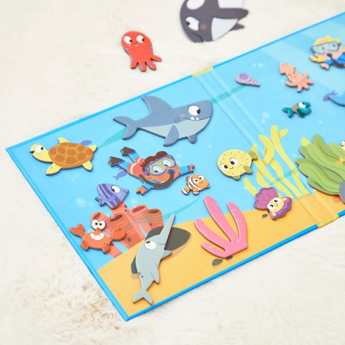 The Seabed, Magneti'stories, Magnetic Book With 30 Magnets