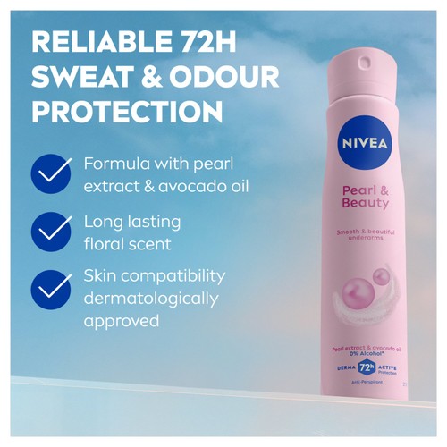 NIVEA Pearl & Beauty Anti-Perspirant Deodorant Spray 