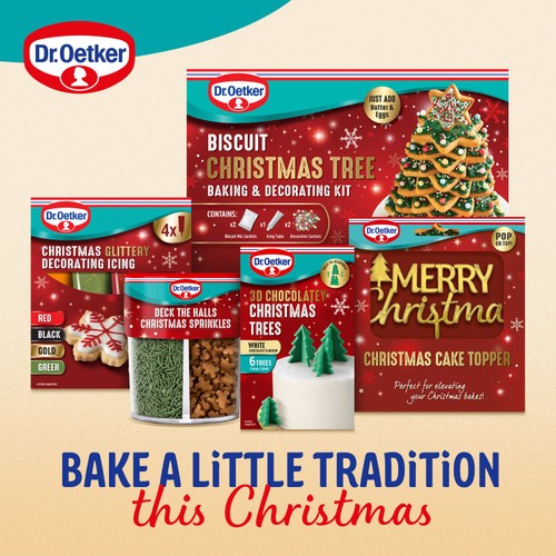 Dr. Oetker Christmas Chocolate Tree Cake Decorations
