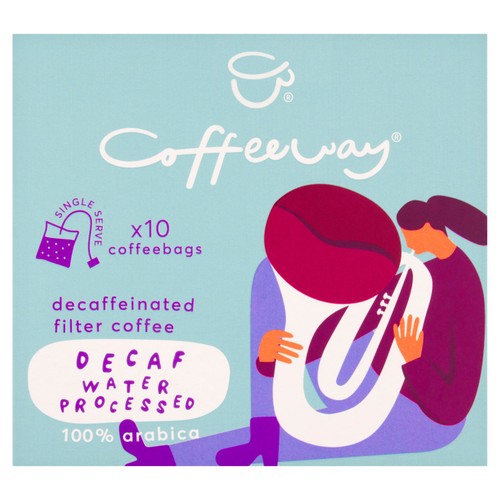 Coffeeway Decaf Water Processed Single Serve Coffee Bags