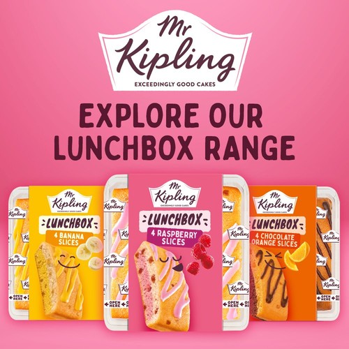 Mr Kipling Banana Lunchbox Slices 