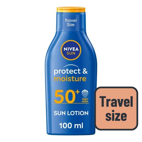 NIVEA SUN Protect & Moisture SPF 50+ Sun Lotion Travel Size