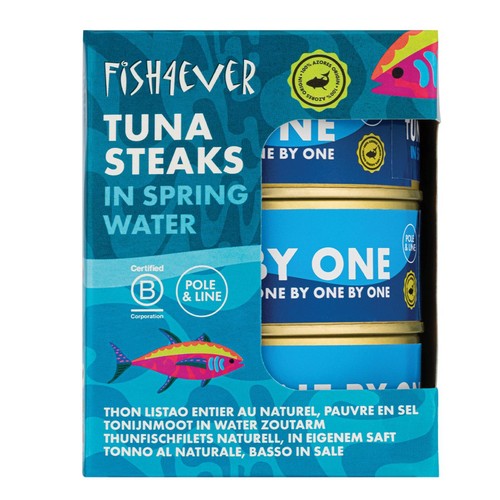 Fish 4 Ever Azores Skipjack Tuna Steaks in Spring Water
