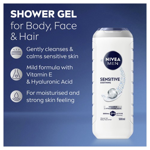 NIVEA MEN Sensitive Shower Gel