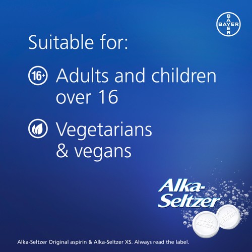 Alka Seltzer XS Extra Strong Pain Relief Effervescent Tablets