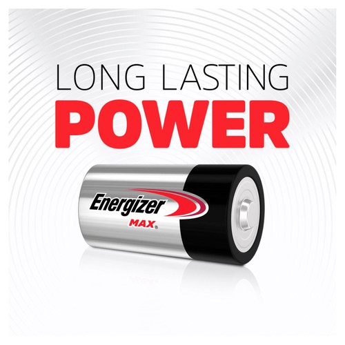Energizer Max D Batteries, Alkaline