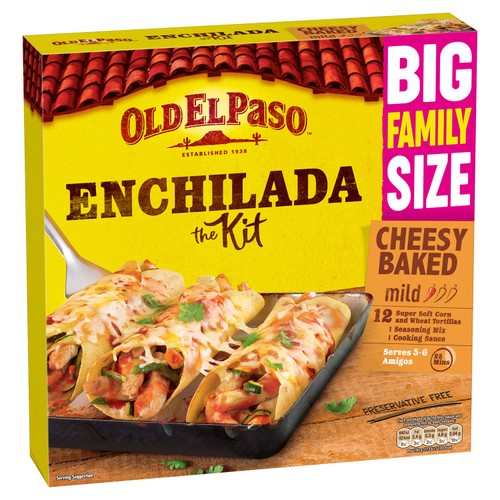 Old El Paso Family Pack Cheesy Baked Enchilada Kit 750g