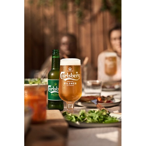 Carlsberg Pilsner Danish Lager Beer Bottles