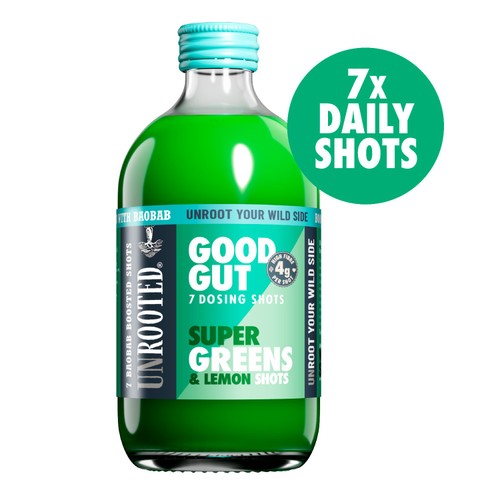 UNROOTED Super Greens, Lemon & Baobab 7x Dosing Shots